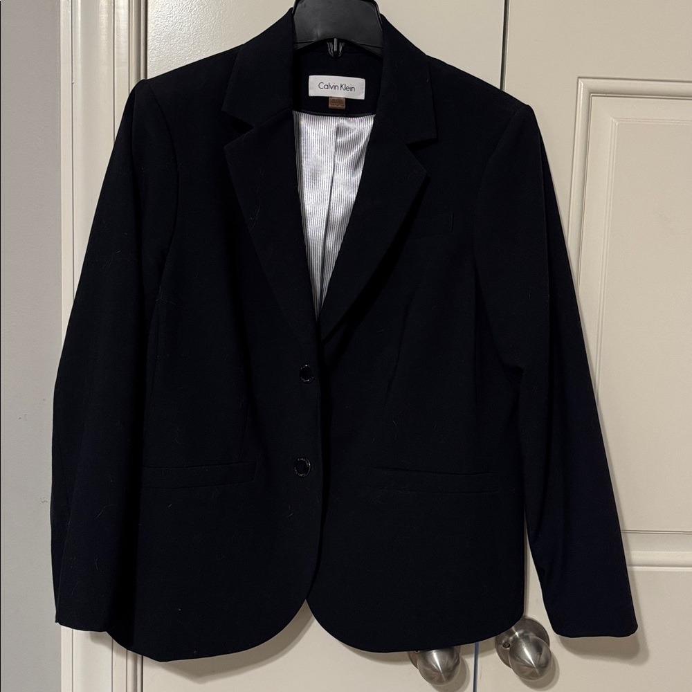 Calvin Klein Classic Navy Blue Blazer Jacket
